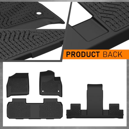 G-PLUS Floor Mats Fit for Chevy Traverse 2018-2024 7 Seats (2nd Row Bucket Seat) TPE All Weather Custom Fit Heavy Duty Floor Liners,1st & 2nd & 3rd Row Car Mats Black - size: 2018-2024|Fit Chevy Traverse|3Pcs