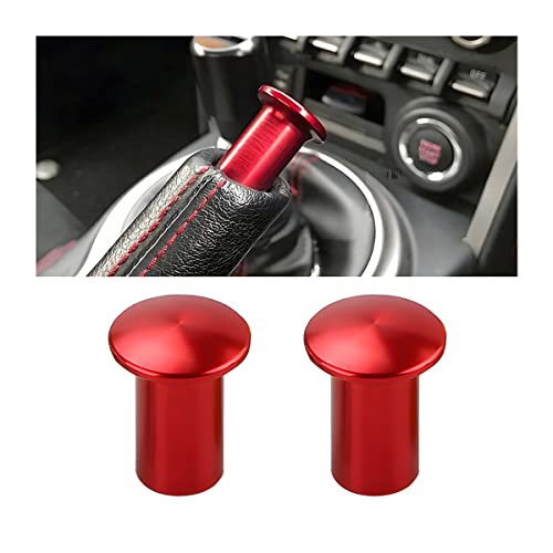 Turn Knob Drift Button, 2 Pcs E-Brake Handle Handbrake Emergency Cover, Hand Spin Turn Lever Knob Lock Button, Aluminum Replacement Car Accessories Compatible with GT86, FRS, BRZ