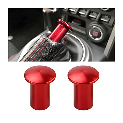 Turn Knob Drift Button, 2 Pcs E-Brake Handle Handbrake Emergency Cover, Hand Spin Turn Lever Knob Lock Button, Aluminum Replacement Car Accessories Compatible with GT86, FRS, BRZ