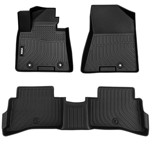 VIWIK Floor Mats for Kia Sportage 2022-2017, Anti Slip 3D Floor Liners, TPE Waterproof Car Mats, Custom Fit All Weather Protection for S/EX/LX/SX Turbo/Nightfall Edition SUV Accessories, Front & Rear - style: Fit for 2017-2022 Kia Sportage