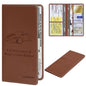 Car Registration & Insurance Card Holder Leather Auto Glove Box Organizer Document Wallet with Magnetic Shut - color: Brown-Upgraded