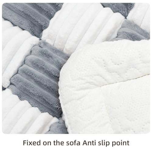 Dog Car Seat Cover for Back Seat, Plaid Backseat Pet Bed Mat, Non-Slip Travel Dog Bed for Backseat Extenders, 24.8" x 54", Grey and White - color: Grey and White