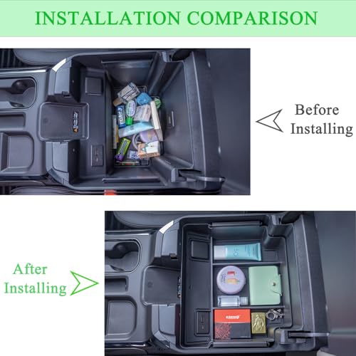 PIMCAR Full Center Console Organizer for 2022-2026 Refreshed Chevy Silverado/GMC Sierra 1500, 2024-2026 Silverado/Sierra 2500HD 3500HD (Full Console w/Bucket Seats ONLY)
