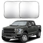 EcoNour 2-Piece Foldable Truck Window Sun Shade, Blocks UV Rays & Heat, Keeps Interior & Dashboard Cool, Durable Automotive Interior Accessory, Large Fit – (32.5" L x 36" W) - size: Large