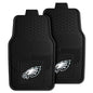 FANMATS 8771 Philadelphia Eagles 2-Piece Heavy Duty Vinyl Car Mat Set, Front Row Floor Mats, All Weather Protection, Universal Fit, Deep Resevoir Design