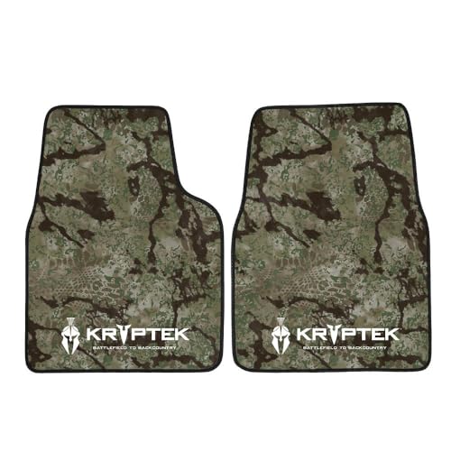 Coverking Universal Car Floor Mats Set of 2 (Front Driver and Passenger) Kryptek Transitional Brown Camo - All-Weather Protection for Mud, Rain, Spills, Non-Slip Backing, Fits Cars Trucks SUVs Jeeps - style: Kryptek Transitional Brown