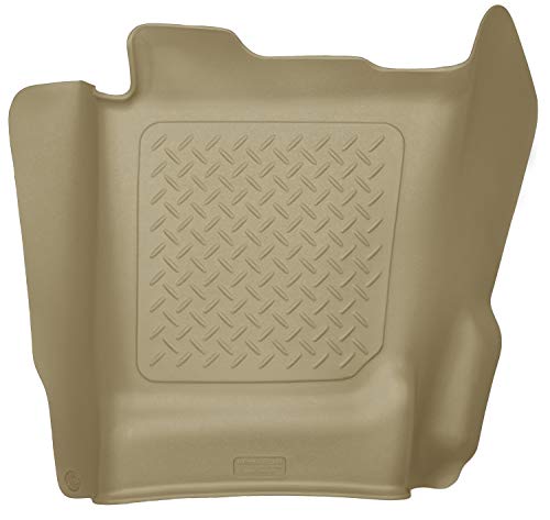 Husky Liners Center Hump Floor Liner Fits 14-18 Silverado/Sierra Crew/Double, 15-19 2500/3500HD Crew/Double, 2019 Silverado 1500 LD, 2019 Sierra 1500 Limited - color: Tan, size: Center Hump Floor Mat, style: Crew/Double Cab