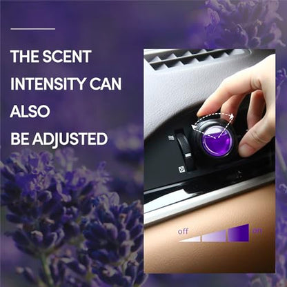 Car Air Freshener Vent Clips, 8 Pack, Provides Long-Lasting Scent, Up to 240 Days, Odor Eliminator (Lavender) - color: Lavender