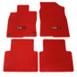 EVPROXP Floor Mats Compatible with 16-21 Civic, Factory Fitment Carpet Front & Rear 4PCS Set, Red Nylon, with Type R