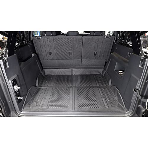 IAG I-Line Rear Trunk Mat for Ford Bronco 2021+ 2 Door (Not Sport), All Weather, Waterpoof - size: 2 Door