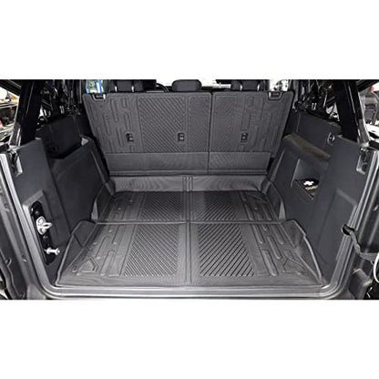 IAG I-Line Molded Trunk Mat for Ford Bronco 2021+ 4 Door (Not Sport or Everglades) - All Weather, Waterproof & Washable - size: 4 Door