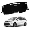 XITER Polyester Dashboard Cover Mat Carpet Dash Nonslip Sun Shade Mat Compatible For Toyota Sienna 2021 2022 2023 2024 2025 2026(Without HUD) - size: 2021-2025 Sienna (Without HUD)