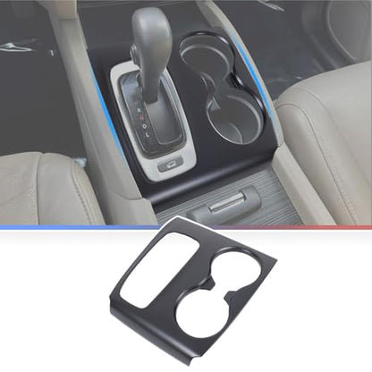 Gear Shift Panel Cover for Honda Pilot 2016-2020/ Honda Ridgeline 2017-2020, Gear Shift Knob Console Panel Trim, ABS Center Console Cup Holder Frame Anti-Scratch Protector Accessories (Matte Black) - color: Matte Black