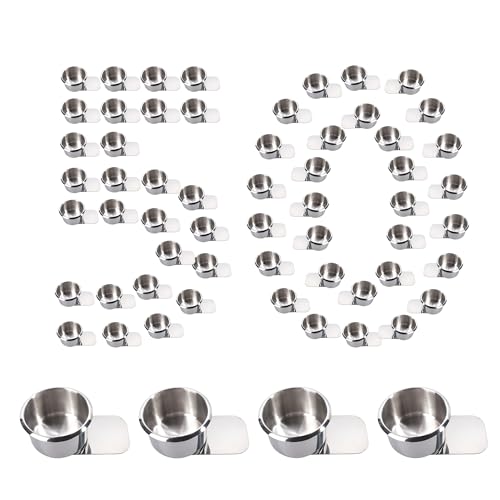 GSE Games & Sports Expert Stainless Steel Cup Holder, Drop-in Cup Holder for Casino Poker Tables, Work Desks, Boats, RVs, Cards & Trucks (Slide Under) - color: Small, style: 50-Pack
