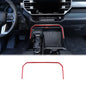 Aunginsy Car Center Control Warning Light Outer Frame Decorative Sticker Fit Toyot@a Tundra/Sequoia 2022-2024 Carbon Fiber Gear Box Shift Panel Protect Strip Cover Trim Sticker Interior Accessories - size: Warning Light Outer Frame Trim