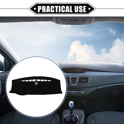 Dashboard Cover Compatible for Ford Edge 2011-2014, Nonslip Polyester Black Dash Cover Mat Dash Board Protector Cover