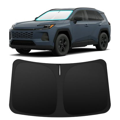 INSAUTO Custom Fit Windshield Sun Shade Accessories for Toyota RAV4 2019-2026, Foldable Front Window Sunshade, UV & Heat Reflector, Keeps Interior Cool, Includes Storage Bag - size: for Toyota RAV4 2019-2026