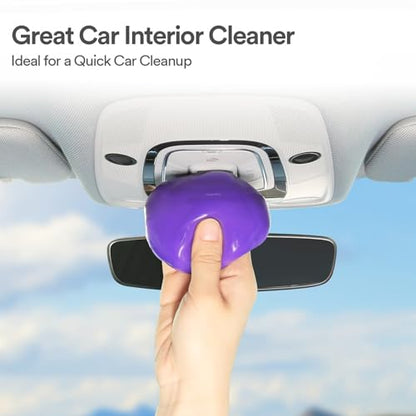 PULIDIKI Car Cleaning Gel Cleaning Putty Car Interior Cleaner Car Detailing Kit Car Cleaning Slime Car Cleaning Supplies Car Accessories Gifts for Men Women Purple - color: Purple