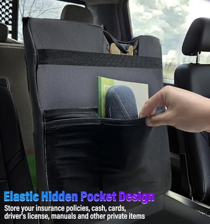 Thickened Center Console Armrest Cover with Hidden Pockets for 2015-2025 F150 Accessories, 2017-2025 F250 F350 F450, PU Leather Middle Console Protective Cover (Jump Seat Console Only) - color: Jump Seat (Hidden Pocket)