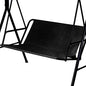 Swing Bench Replacement, 600D Oxford Waterproof Thick 2/3 Seat Patio Swing Cover (Black, M - 43.3x17.7x21.7in) - color: Black, size: M - 43.3x17.7x21.7in