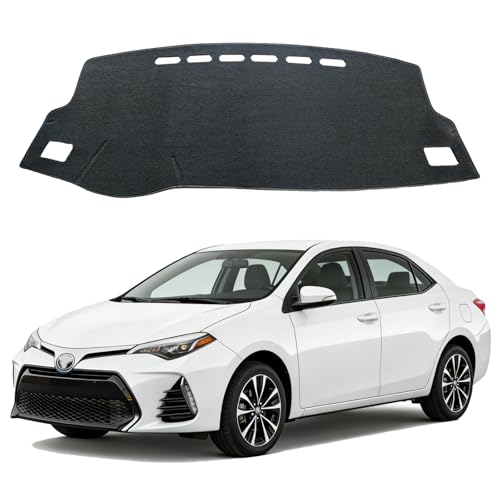 Dash Cover for Toyota Corolla 2014 2015 2016 2017 2018, Dashboard Cover mat Custom fit for Toyota Corolla 2014-2018,Protective Dashboard Accessory (Gray) - color: Corolla 2014-2018 Gray