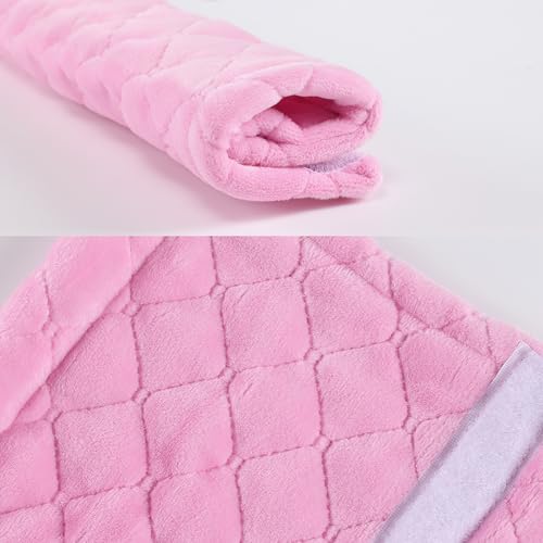 Amooca Soft Automotive Seat Belt Cover Seatbelt Shoulder Pad Neck Protector Cushions Universal Fit SUV Trucks Backpack Pink Extra Long 19.7in - color: Pink, size: 19.7in-1pc