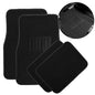 VaygWay Carpet Floor Mat for Car – Premium Quality 4 Piece Heavy Duty Set – Automotive Universal Fit Floor Mats for Cars, SUV, Truck w/Safety Heel Pad –Classic Black All Weather Rugs - style: Carpet Car Floor Mat