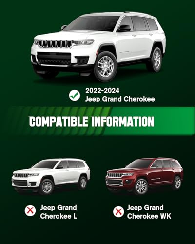 VIWIK Floor Mats & Cargo Liners for Jeep Grand Cherokee 2026 2025 2024 2023 2022, Anti Slip 3D Floor Liners, TPE Waterproof Car Mats, Custom Fit All Weather Protection SUV Accessories - size: Fit for 2026-2022 Jeep Grand Cherokee 4PCS