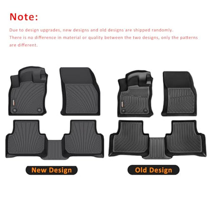 Binmotor-All Weather Floor Mats for Volkswagen Taos AWD 2026 2025 2024 2023 2022, Heavy Duty Car Floor Liners-Black for Taos Accessories - style: 1) Car Mats for VW Taos AWD (2022-2026)