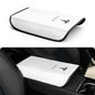 Polwlamks Center Console Armrest Cover for Model Y/Model 3, Soft Leather Pad Armrest Protector Armrest Box Cushion Compatible with New Tesla Refresh Model Y (2020-2026) / Model 3 (2019-2025) - color: White with Patterns