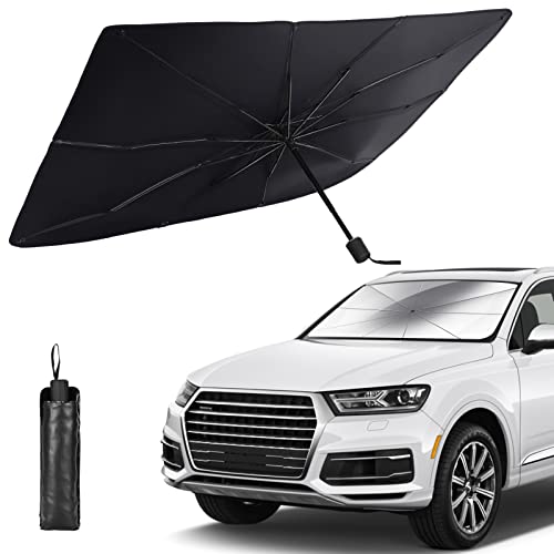 Foldable Car Windshield Umbrellas, Sun Shade Umbrella for Front Windows, Suitable for Windshields of Various Car Models (Large)