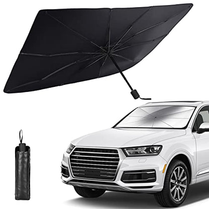 Foldable Car Windshield Umbrellas, Sun Shade Umbrella for Front Windows, Suitable for Windshields of Various Car Models (Large)