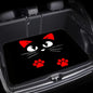 Universal Car Trunk Mat 29" x 39", Cute Red Cat All Weather Trunk Protection Cargo Liner, Durable Cargo Mat Rear Trunk Liner, Stylish Vehicle Interior Accessories Suitable for Most Car Models - color: Cute Red Cat