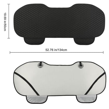 West Llama Linen Car Seat Covers,Bottom Seat Covers for Cars Include 1 Rear Bench Cover Universal Fits 90% Vehicles,SUVs,Cars,Sedans,Black - color: C-Black, size: 1 Rear Bench Seat Cover