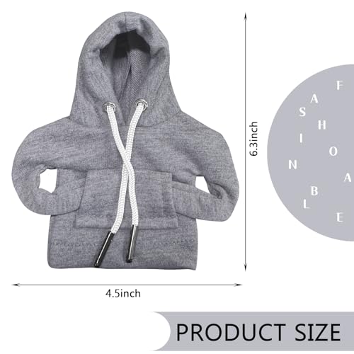 vvag Gear Shift Hoodie, Hoodie Car Gear Shift Cover, Car Shift Knob Hoodie, Automotive Interior Accessories, Universal Fit Knob Cover Gift (Gray) - color: Gray
