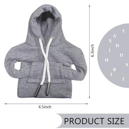 vvag Gear Shift Hoodie, Hoodie Car Gear Shift Cover, Car Shift Knob Hoodie, Automotive Interior Accessories, Universal Fit Knob Cover Gift (Gray) - color: Gray