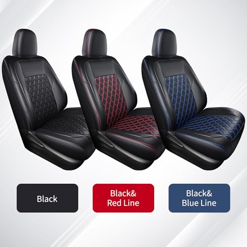 Huidasource Car Seat Covers Fit for Toyota RAV4, Full Coverage Waterproof Leather Seat Cushion Covers Full Set Fit for 2013-2018 Toyota Rav4 XLE LE XLE Premium Limited (Not for Hybrid, Black)