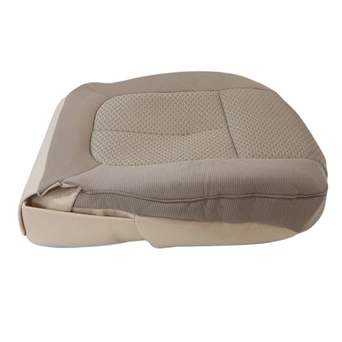 NLQR Driver Side Bottom Replacement Seat Cover Cloth Tan & Seat Foam Cushion Compatible with Ford F150 2011 2012 2013 2014 - color: Tan