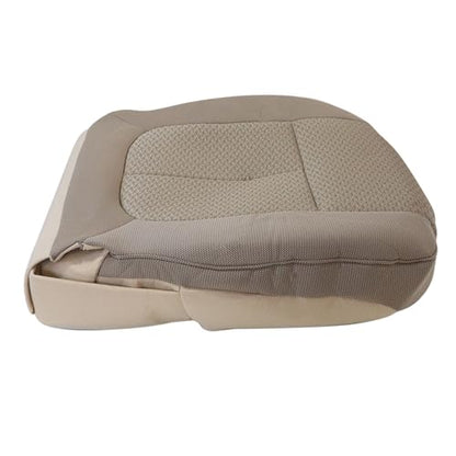 NLQR Driver Side Bottom Replacement Seat Cover Cloth Tan & Seat Foam Cushion Compatible with Ford F150 2011 2012 2013 2014 - color: Tan