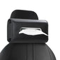 Upgraded Car Tissue Holder Premium PU Leather Tissue Box Cover Keep Tidy Backseat Rectangular Napkin Holder for Car Fits for 100-160 Regular Size Tissues Multi-Position Organizer in Cars Black