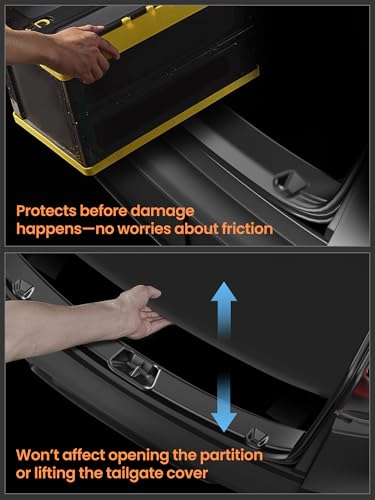 2025 2026 Tesla Model Y Juniper Rear Bumper Protector, TPE Trunk Sill Cover Guard, Interior Accessory for Model Y Juniper Cargo Area Protection