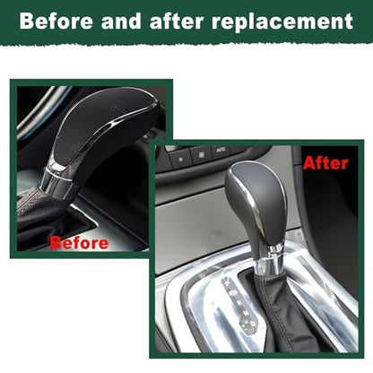 Automatic Gear Stick Shift Knob Fit for Buick Verano for GMC Opel Insignia Vauxhall Regal 2009-2017 Transmission Gear Shift Lever Knob Car Gear Shifter Knob Cover Head Handle Lever - color: Black
