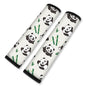 2Pcs Soft Auto Seat Belt Cover Pad Cute Cartoon Panda and Bamboo Print Car Seatbelt Shoulder Cushion for Comfortable Driving, Compatible with All Cars' Seatbelt and Backpack Straps - color: Panda