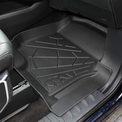 KARPAL Floor Mats for 2015-2025 2026 Ford F-150 SuperCrew (Includes 2022-2026 Lightning), Custom Fit TPE All Weather Ford F150 Accessories 1st & 2nd Row Floor Liner - style: 2015-2026 | For Ford F-150 SuperCrew | 1st & 2nd Row