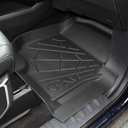 KARPAL Floor Mats for 2015-2025 2026 Ford F-150 SuperCrew (Includes 2022-2026 Lightning), Custom Fit TPE All Weather Ford F150 Accessories 1st & 2nd Row Floor Liner - style: 2015-2026 | For Ford F-150 SuperCrew | 1st & 2nd Row