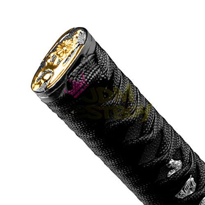 JDMBESTBOY Samurai Sword Black Shift Knob Shifter Alloy Katana with Adapters Universal 26cm - color: Black, size: 26cm