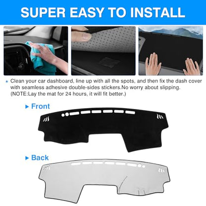 Autorder Dashboard Cover Mat for 2000-2006 Toyota Camry Accessories Dash Cover Upgrade Velvet Dash Mat Sunshade Glare UV Rays Protector - size: 2000-2006 Toyota Camry