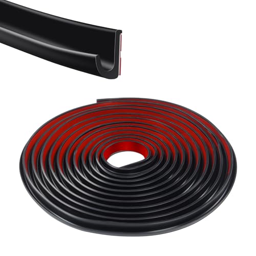 Automobile drip Guide Rail Water Drain Channel car Window rain Deflector Silicone Gel car Window Trim, Suitable for Cars, SUVs, MPVs, Pickup Trucks, RVs, and Yachts, etc. (Black, 10.1feet) - color: Black, size: 10.1feet