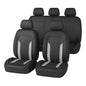 Car Seat Covers, Full Set Breathable Vehicle Seat Protectors with Mesh Construction and Foam Padding, Comfort Automotive Interior Chair Cover, Universal for SUV RV Truck (Grey)