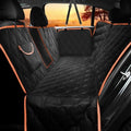 Waterproof Dog Car Seat Cover for Back Seat,Collapsible Scratchproof Dog Car Seats Covers,Nonslip Dogs Seat Cover with Mesh Window,Storage Pocket,Side Flaps,Universal Size Fit for Car/Truck/SUV